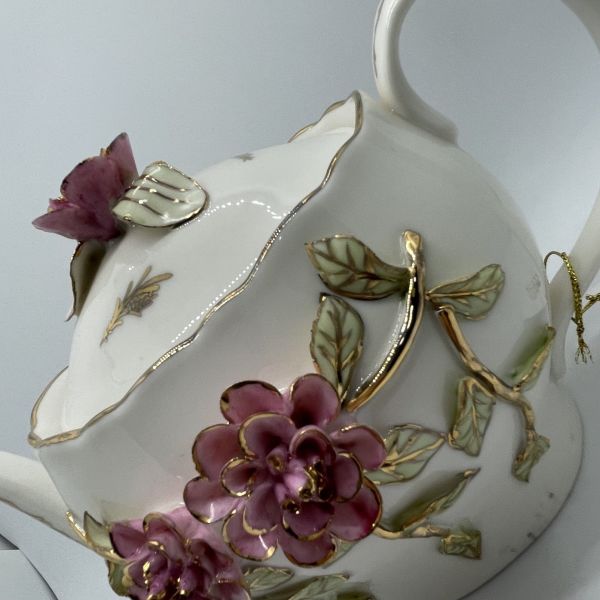 El Boyaması Capodimonte Demlik/Pot
