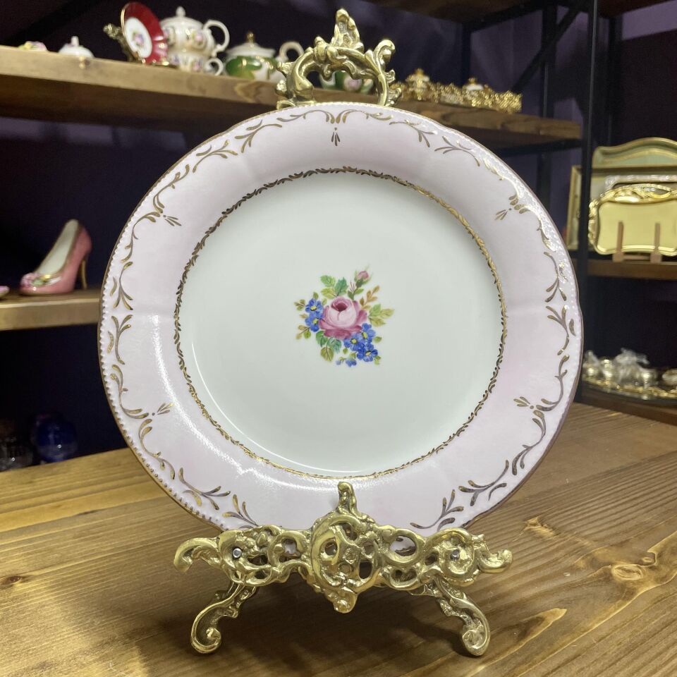 El Boyaması Servis Tabağı Lila