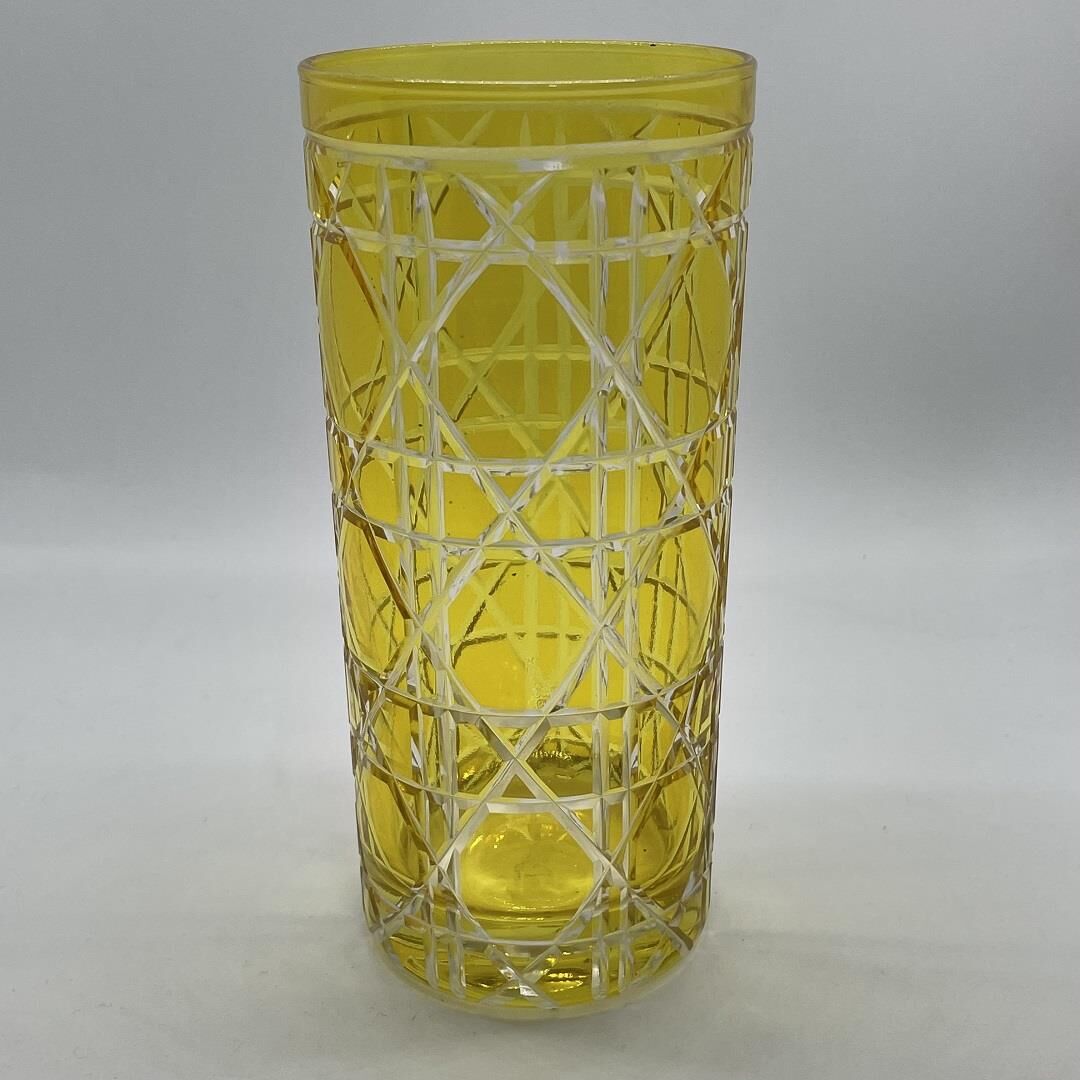 Renkli Kristal Su Bardağı sarı