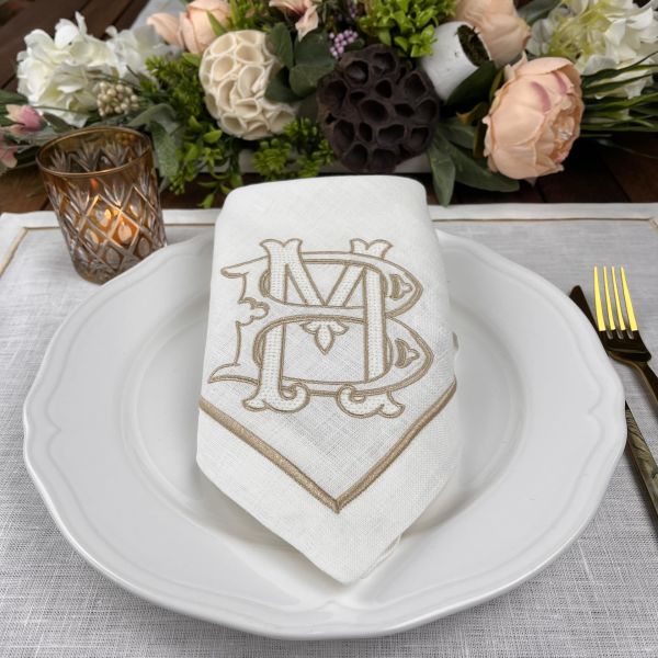Kişiye Özel Monogram Peçete&Servis