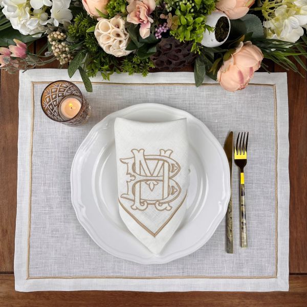 Kişiye Özel Monogram Peçete&Servis peçete