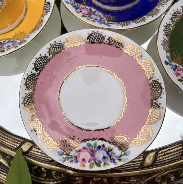 El Boyaması Leyla Fincan Pembe