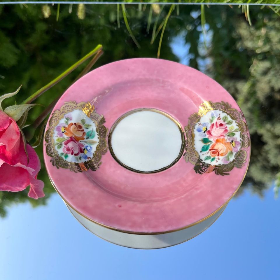 El Boyaması Zehra Fincan Pembe