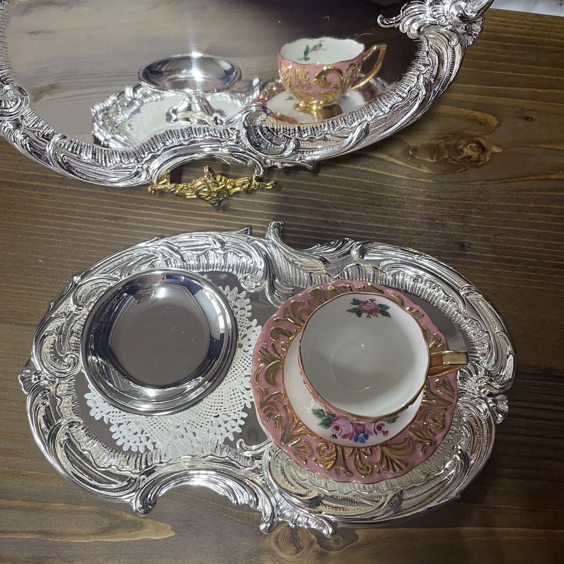 Art Nouveau Tepsi (gümüş) gümüş