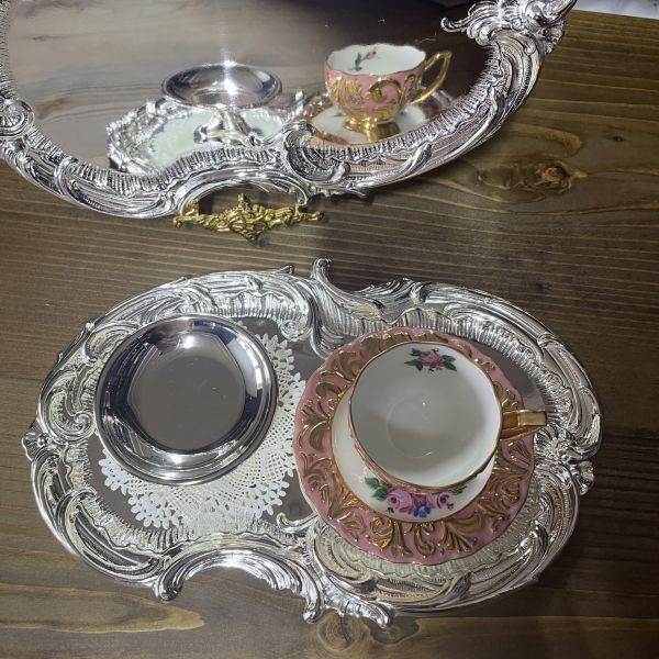 Art Nouveau Tepsi (gümüş) gümüş